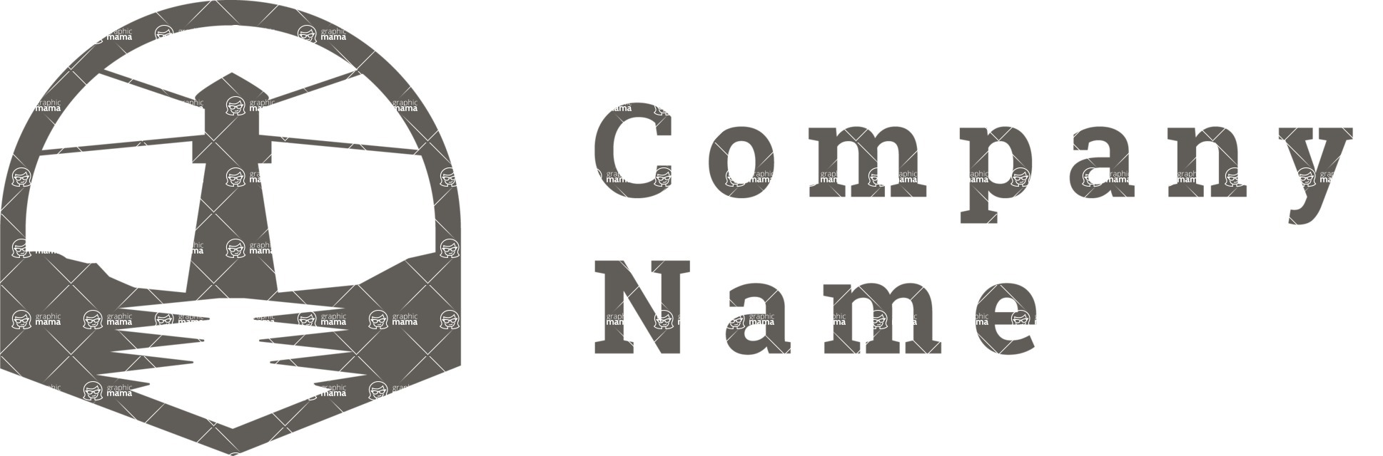 Business Logo Templates - vector graphics in a pack from GraphicMama - Lighthouse Company Logo Design Concept